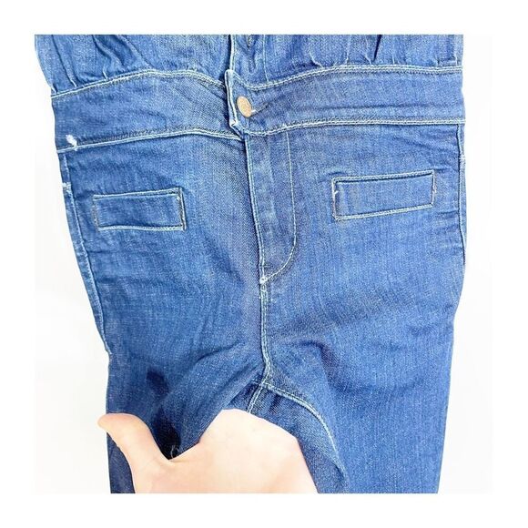 UO Silence & Noise Strapless Denim Jumpsuit Womens Size 2 - Picture 4 of 6